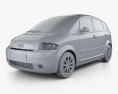 Audi A2 2005 3D-Modell clay render