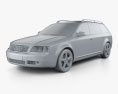Audi A6 avant (C5) 2004 Modello 3D clay render