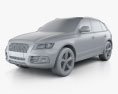 Audi Q5 2016 3Dモデル clay render