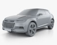 Audi Crosslane Coupe 2014 3d model clay render