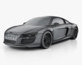 Audi R8 Coupe 2015 3D модель wire render