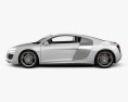 Audi R8 Coupe 2015 3D-Modell Seitenansicht