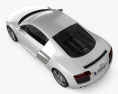 Audi R8 Coupe 2015 3D-Modell Draufsicht