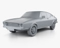 Audi 100 Coupe S 1970 3d model clay render