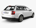 Audi A4 (B6) avant 2005 3D 모델  back view