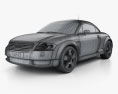 Audi TT Coupe (8N) 2006 3D модель wire render
