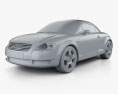 Audi TT Coupe (8N) 2006 3D модель clay render