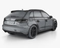 Audi A3 Sportback S-Line 2016 3d model