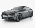 Audi S5 coupe 2015 3D模型 wire render