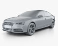 Audi S5 sportback 2015 3D-Modell clay render