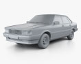 Audi 80 (B2) 1985 3d model clay render