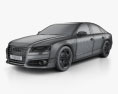 Audi S8 (D4) 2016 3d model wire render