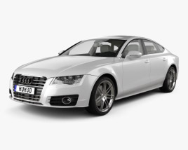 Audi A7 Sportback with HQ interior 2014 3D model