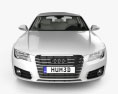 Audi A7 Sportback HQインテリアと 2011 3Dモデル front view