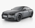 Audi A5 (8T3) coupe 2014 3d model wire render