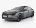 Audi A5 (8TA) sportback 2014 3d model wire render