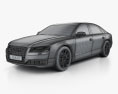 Audi A8 (D4) L 2016 3D-Modell wire render