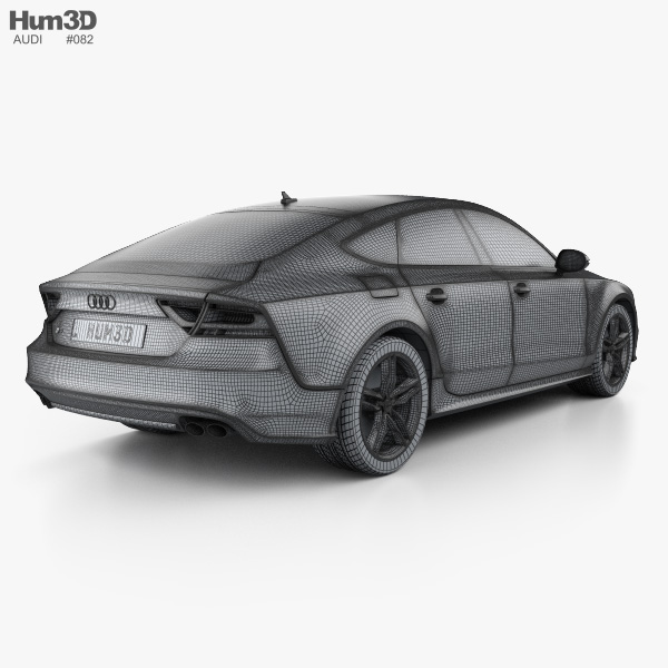 Audi S7 (4G) sportback 2012 3D model - Vehicles on Hum3D