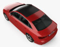 Audi A3 S line 轿车 2013 3D模型 顶视图