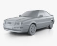 Audi Coupe 1996 3d model clay render