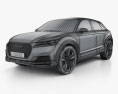Audi TT offroad 2017 3D 모델  wire render