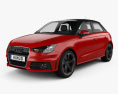 Audi A1 sportback 2015 3D 모델 