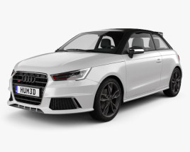 3D model of Audi S1 3-door 2017