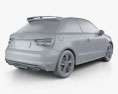 Audi S1 3 puertas 2014 Modelo 3D