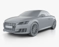 Audi TT (8S) 雙座敞篷車 2014 3D模型 clay render