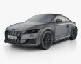 Audi TT (8S) クーペ 2017 3Dモデル wire render