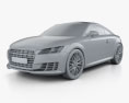 Audi TT (8S) coupé 2017 3D-Modell clay render