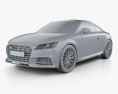 Audi TT (8S) S coupé 2017 3D-Modell clay render