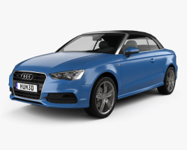 Audi A3 Cabriolet S-line 2016 3Dモデル