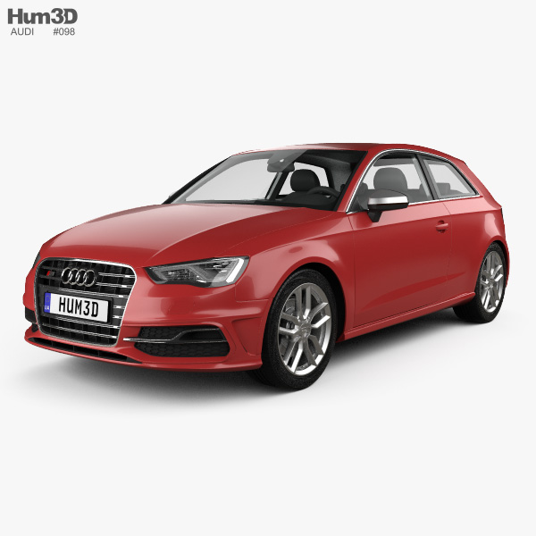 Audi S3 3-door 2016 3D model