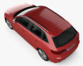 Audi S3 Sportback 2016 3D模型 顶视图