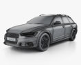 Audi A6 (C7) allroad quattro 2015 3d model wire render