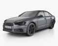 Audi S6 (C7) saloon 2015 3d model wire render