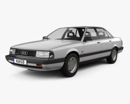 Audi 200 sedan 1991 3D model