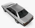 Audi 200 轿车 1983 3D模型 顶视图