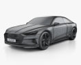 Audi Prologue Piloted Driving 2015 3D 모델  wire render
