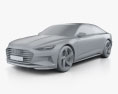 Audi Prologue Piloted Driving 2015 3D модель clay render