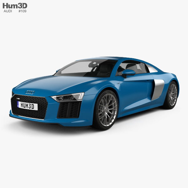 Audi R8 2019 3D 모델 