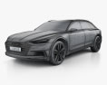 Audi Prologue Allroad 2015 3D模型 wire render
