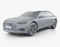 Audi Prologue Allroad 2015 3D модель clay render