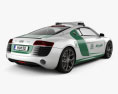 Audi R8 Police Dubai 2015 3d model back view