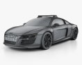 Audi R8 Police Dubai 2015 3d model wire render