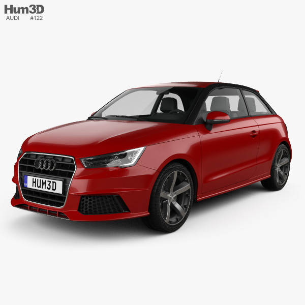 Audi A1 3-door 2018 3D model