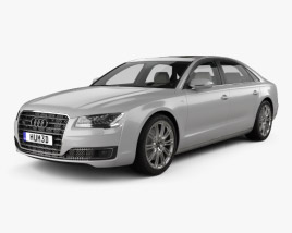 Audi A8 L with HQ interior 2016 3D model