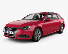 Audi A4 (B9) avant S-Line 2019 3D model