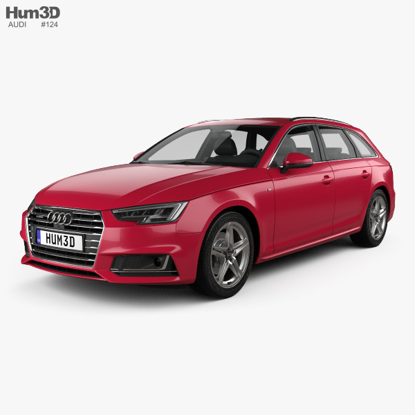 Audi A4 (B9) avant S-Line 2019 3D model